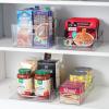 imageOGGI CabinetDrawer High Wall Storage Bin  14quot x 10quot ClearGray Ideal for Kitchen Organization Pantry Storage Fridge Organizing  Set of 6