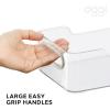 imageOGGI CabinetDrawer High Wall Storage Bin  14quot x 10quot ClearGray Ideal for Kitchen Organization Pantry Storage Fridge Organizing  Set of 6