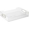 imageOGGI CabinetDrawer Storage Bin  14quot x 10quot ClearGray Ideal for Kitchen Organization Pantry Storage Fridge Organizing  Set of 6