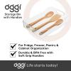 imageOGGI CabinetDrawer Storage Bin  14quot x 10quot ClearGray Ideal for Kitchen Organization Pantry Storage Fridge Organizing  Set of 6