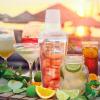 imageOGGI Clear Cocktail Shaker  24 oz  700 ml Clear Durable Plastic Construction Built in Strainer  Ideal Home Bar Drink Mixer Bartender Kit Essential Bar Accessories AquaClear