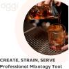 imageOGGI Cocktail Mixing Glass ampamp Strainer Set  Elegant Bar Mixing Set with 16oz Glass Beaker Essential Mixology Bartender Kit Old Fashioned Kit Includes Stainless Steel Hawthorne Strainer2Piece