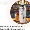 imageOGGI Dial A Drink Cocktail Shaker23oz Stainless Steel Shaker with Built In Strainer Ideal Cocktail Mixer for Martini Margarita ampamp MoreCharcoal  23oz
