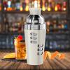 imageOGGI Dial A Drink Cocktail Shaker23oz Stainless Steel Shaker with Built In Strainer Ideal Cocktail Mixer for Martini Margarita ampamp MoreCharcoal  23oz