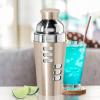imageOGGI Dial A Drink Cocktail Shaker23oz Stainless Steel Shaker with Built In Strainer Ideal Cocktail Mixer for Martini Margarita ampamp MoreGold  23oz