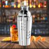 imageOGGI Dial A Drink Cocktail Shaker23oz Stainless Steel Shaker with Built In Strainer Ideal Cocktail Mixer for Martini Margarita ampamp MoreStainless  23oz