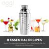 imageOGGI Dial A Drink Cocktail Shaker23oz Stainless Steel Shaker with Built In Strainer Ideal Cocktail Mixer for Martini Margarita ampamp MoreStainless  23oz