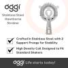 imageOGGI Hawthorne Strainer Stainless Steel for Cocktails Drink Strainer Bar Strainer Professional 2 Prong with Wire Spring