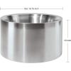 imageOGGI Jumbo Stainless Steel Double Wall Party Tub  Holds up to 12 bottles of wine or champagne Size 165quot by 975quotStainless Steel