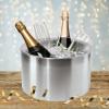 imageOGGI Jumbo Stainless Steel Double Wall Party Tub  Holds up to 12 bottles of wine or champagne Size 165quot by 975quotStainless Steel