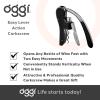 imageOGGI Lever Action Corkscrew Wine Bottle Opener Manual Handheld Corkscrew with Lever Pump Standing Design Nonstick Worm ampamp Easy NoTwist Cork Removal  BlackStainless SteelStainless Steel