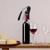 imageOGGI Lever Action Corkscrew Wine Bottle Opener Manual Handheld Corkscrew with Lever Pump Standing Design Nonstick Worm ampamp Easy NoTwist Cork Removal  BlackStainless SteelStainless Steel