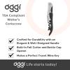 imageOGGI Lever Action Corkscrew Wine Bottle Opener Manual Handheld Corkscrew with Lever Pump Standing Design Nonstick Worm ampamp Easy NoTwist Cork Removal  BlackStainless SteelStainless Steel