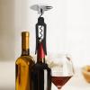 imageOGGI Lever Action Corkscrew Wine Bottle Opener Manual Handheld Corkscrew with Lever Pump Standing Design Nonstick Worm ampamp Easy NoTwist Cork Removal  BlackStainless SteelStainless Steel