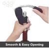 imageOGGI Lever Action Corkscrew Wine Bottle Opener Manual Handheld Corkscrew with Lever Pump Standing Design Nonstick Worm ampamp Easy NoTwist Cork Removal  BlackStainless SteelStainless Steel