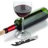 imageOGGI Lever Action Corkscrew Wine Bottle Opener Manual Handheld Corkscrew with Lever Pump Standing Design Nonstick Worm ampamp Easy NoTwist Cork Removal  BlackStainless SteelStainless Steel