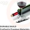 imageOGGI Lever Action Corkscrew Wine Bottle Opener Manual Handheld Corkscrew with Lever Pump Standing Design Nonstick Worm ampamp Easy NoTwist Cork Removal  BlackStainless SteelStainless Steel