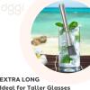 imageOGGI Long Muddler for Cocktails Stainless Steel 95quot24cm  Ideal Bartender Accessories Cocktail Accessories Drink Muddler Metal MuddlerStainless Steel