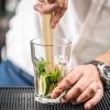 imageOGGI Long Muddler for Cocktails Stainless Steel 95quot24cm  Ideal Bartender Accessories Cocktail Accessories Drink Muddler Metal MuddlerWood