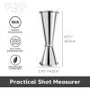 imageOGGI Measuring Shot Glass with Measuring Lines 3oz  90ml  Bartender Accessories Jigger for Bartending Shot Glass Measuring Cup with Ounces ampamp MillilitersJapanese Double Jigger Pack of 2