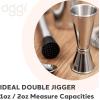 imageOGGI Measuring Shot Glass with Measuring Lines 3oz  90ml  Bartender Accessories Jigger for Bartending Shot Glass Measuring Cup with Ounces ampamp MillilitersJapanese Double Jigger