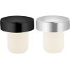 imageOGGI Tshaped Wine Corks 2pc Set Reusable ampamp Low Profile for Wine ampamp Beer Bottles DIY Craft Black SilverStylish Wine Topper