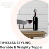 imageOGGI Tshaped Wine Corks 2pc Set Reusable ampamp Low Profile for Wine ampamp Beer Bottles DIY Craft Black SilverStylish Wine Topper