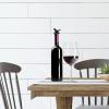 imageOGGI Tshaped Wine Corks 2pc Set Reusable ampamp Low Profile for Wine ampamp Beer Bottles DIY Craft Black SilverStylish Wine Topper