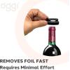 imageOGGI Wine Foil Cutter  Effective and Durable Wine Foil Cutter Tool 4 Wheel Foil Cutter for Wine Bottles Wine Bottle Cutter Wine Cutter Foil Cutter Wine Bottle Foil Cutter  Black