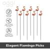 imageOGGI Wooden Cocktail Picks Sticks 20 pcs  Wooden Martini Picks with Colored Balls Reusable Metal Cocktail Skewers Martini Sticks for Olives Appetizers 425quot  11cmCocktail Sticks