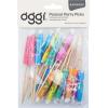 imageOGGI Wooden Cocktail Picks Sticks 20 pcs  Wooden Martini Picks with Colored Balls Reusable Metal Cocktail Skewers Martini Sticks for Olives Appetizers 425quot  11cmCocktail Sticks