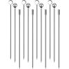 imageOGGI Wooden Cocktail Picks Sticks 20 pcs  Wooden Martini Picks with Colored Balls Reusable Metal Cocktail Skewers Martini Sticks for Olives Appetizers 425quot  11cmCocktail Sticks