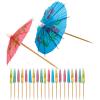 imageOGGI Wooden Cocktail Picks Sticks 20 pcs  Wooden Martini Picks with Colored Balls Reusable Metal Cocktail Skewers Martini Sticks for Olives Appetizers 425quot  11cmCocktail Sticks