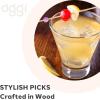 imageOGGI Wooden Cocktail Picks Sticks 20 pcs  Wooden Martini Picks with Colored Balls Reusable Metal Cocktail Skewers Martini Sticks for Olives Appetizers 425quot  11cmCocktail Sticks
