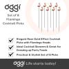 imageOGGI Wooden Cocktail Picks Sticks 20 pcs  Wooden Martini Picks with Colored Balls Reusable Metal Cocktail Skewers Martini Sticks for Olives Appetizers 425quot  11cmCocktail Sticks