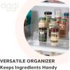 imageOggi 3 Tier Spice Organizer ampamp Pantry Storage For Shelf Kitchen Cabinet Spice Rack Pantry Organization and Storage Clear Shelves1 Count Pack of 1