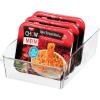 imageOggi 6 Pack of Clear Plastic FridgePantry Bins with Fingergrip Handles 12quot x 775quot x 35quot8Inch Bin set of 6