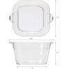 imageOggi Acrylic Oval Party Tub  Clear Beverage Cooler wHandles Wine Cooler Beer Chiller Ideal Party Tubs for Drinks Use Ice Tub for Indoor or Outdoor Bars 185quot x 11quotSquare Party Tub