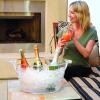 imageOggi Acrylic Oval Party Tub  Clear Beverage Cooler wHandles Wine Cooler Beer Chiller Ideal Party Tubs for Drinks Use Ice Tub for Indoor or Outdoor Bars 185quot x 11quotOval Party Tub