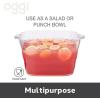 imageOggi Acrylic Oval Party Tub  Clear Beverage Cooler wHandles Wine Cooler Beer Chiller Ideal Party Tubs for Drinks Use Ice Tub for Indoor or Outdoor Bars 185quot x 11quotSquare Party Tub