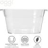 imageOggi Acrylic Oval Party Tub  Clear Beverage Cooler wHandles Wine Cooler Beer Chiller Ideal Party Tubs for Drinks Use Ice Tub for Indoor or Outdoor Bars 185quot x 11quotSquare Party Tub