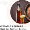 imageOggi Automatic Measured Bottle Pourer Spout  Liquor Bottle Pourers Jigger Quick Shot Spirit Measure Pourer 1 oz 30 ml Clear Black1 Ounces