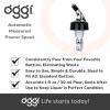 imageOggi Automatic Measured Bottle Pourer Spout  Liquor Bottle Pourers Jigger Quick Shot Spirit Measure Pourer 1 oz 30 ml Clear Black1 Ounces