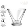 imageOggi Beer Double Wall Insulated Glass Mug Ideal for IPA ale lager stout pilsner Beer Stays Cool Longer Even Outdoors Visually Stunning 14oz  400ml Set of 2Clear