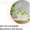 imageOggi Beer Double Wall Insulated Glass Mug Ideal for IPA ale lager stout pilsner Beer Stays Cool Longer Even Outdoors Visually Stunning 14oz  400ml Set of 2Clear