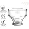 imageOggi Beer Double Wall Insulated Glass Mug Ideal for IPA ale lager stout pilsner Beer Stays Cool Longer Even Outdoors Visually Stunning 14oz  400ml Set of 2Clear