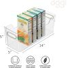imageOggi CabinetDrawer Storage Bin  14quot x 5quot Set of 6 ClearGray Ideal for Kitchen Organization Pantry Storage Fridge Organizing14 x 5  Tall set of 6