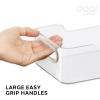 imageOggi CabinetDrawer Storage Bin  14quot x 5quot Set of 6 ClearGray Ideal for Kitchen Organization Pantry Storage Fridge Organizing14 x 5 set of 6