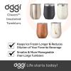 imageOggi Cheers Celebrate Collection Stainless Steel Insulated Wine Tumbler  Gold Sparkle 12oz with clear slider lidPink Sparkle