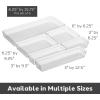 imageOggi Clear Drawer Organizer  3quot X 125quot Set of 6  Ideal for Organizing Kitchen Drawers Office Desk Silverware Kitchen Utensils Cosmetics and Bathrooms625 by 1575 set of 6